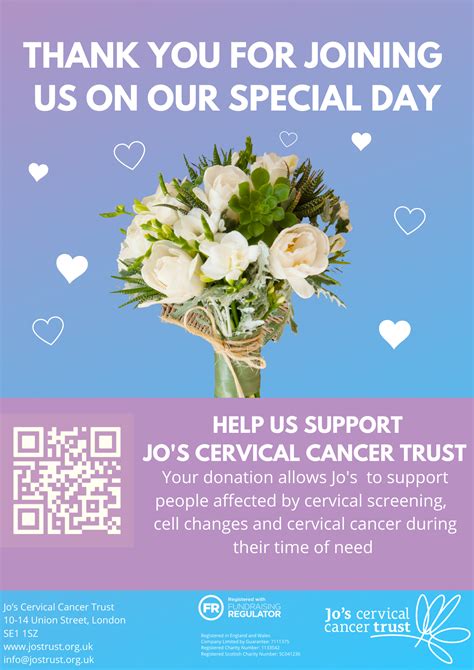 Online Donation Poster Jos Cervical Cancer Trust