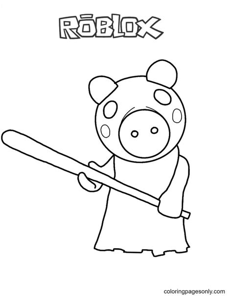 infected piggy  piggy roblox coloring pages  coloring pages