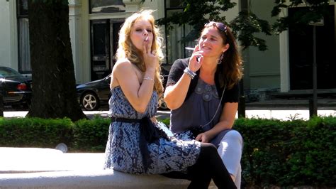 Mother And Daughter Smoking A Lot Together