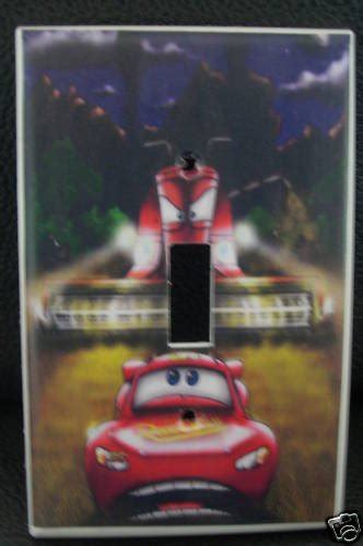 disney cars light switch cover mcqueen and frank combine