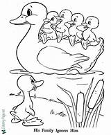 Duckling Ugly Ducks sketch template
