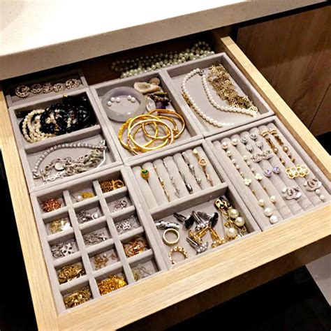 nieuwe lade diy sieraden opbergvak ring armband gift box sieraden organizer oorbel houder kleine