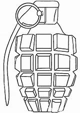 Tattoo Knuckle Brass Grenade Coloring sketch template