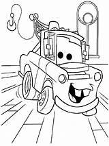 Cars Pages Coloring Mater Tow Getdrawings Drawing Kids sketch template