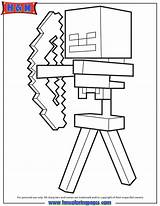 Pages Creeper Minecraft Coloring Template sketch template