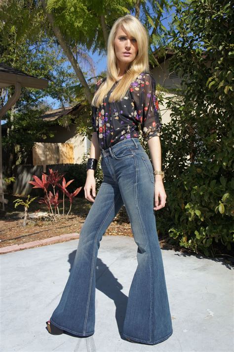 Bell Bottom Pants Bell Bottoms 70s Women Fashion Flare Jeans Style