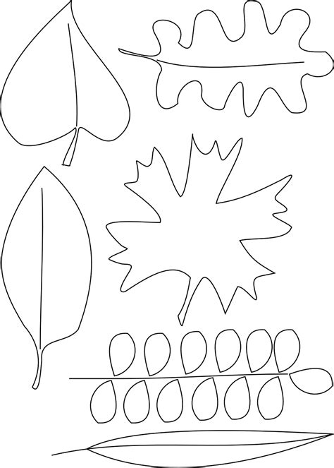 printable leaf coloring pages coloring pages