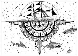 water worlds adult coloring pages