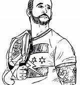 Coloring Pages Roman Reigns Wwe Randy Orton Diva Wrestling Rockabilly Printable John Getcolorings Belt Getdrawings Cena Rock Sheets Color Colorings sketch template