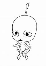 Ladybug Miraculous Wayzz sketch template