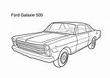 Coloring Ford Galaxie 500 Pages Car Super Drawings Galaxy Cars Kids Printable Choose Board Classic sketch template