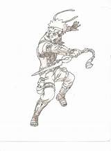 Blade Dragon Coloring Designlooter Naruto Uzumaki Chronicle 19kb 1048px sketch template