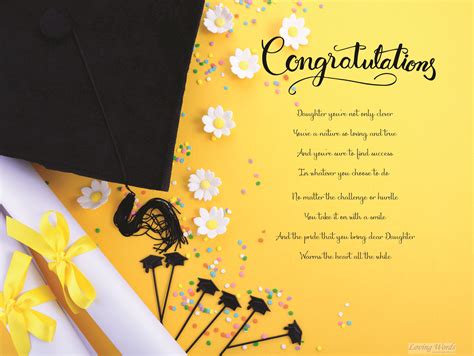 daughter graduation greeting cards  loving words