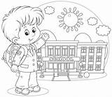 School Coloring Back Pages Sarahtitus sketch template
