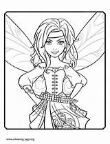 Fairy Pirate Coloring Pages Disney Zarina Colouring Tinkerbell Fairies Tinker Sheets Movie Pirates Printable sketch template