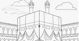 Coloring Masjid Kabah Pages Nabawi Mosque Makkah Ka Kids Template Sketch Religius sketch template