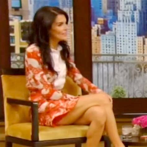 Angie Harmon Comes So Close To A Wardrobe Malfunction On Live Tv E