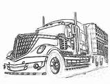 Pages Trailer Coloring Livestock Truck Template Drawings sketch template