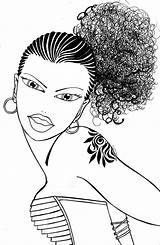 Coloring Afro Negras Consciência Looks Atividades Beleza Divyajanani sketch template
