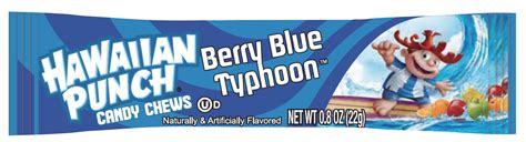 hawaiian punch chews berry blue typhoon sweeties candy  arizona