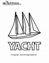 Colouring Yachts Educational Library sketch template