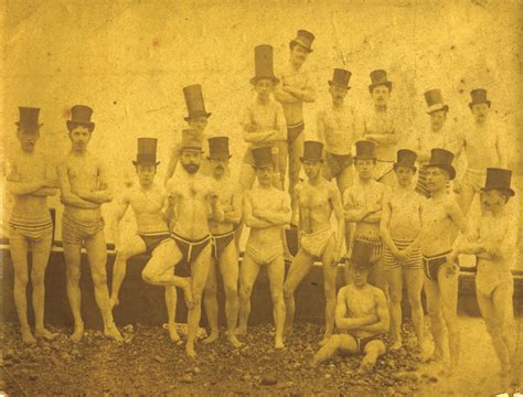Masculinity In The 1870 S Brighton Vintage Swim Man Swimming
