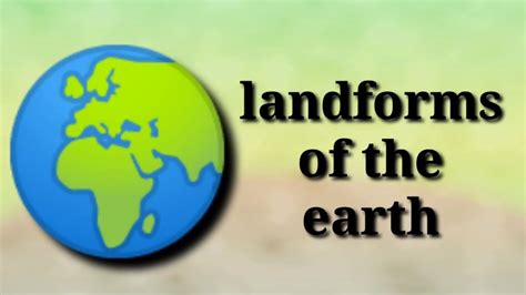 types  landformslandforms   earthexploring  landforms