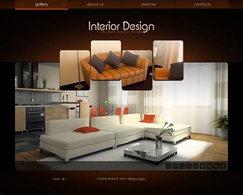 interior design flash template