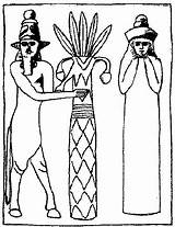 Enlil Enki Annunaki Sumerian Mythology Word Oppressor Humanity sketch template