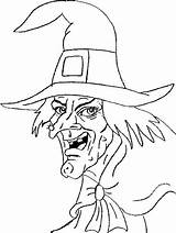 Gruseliger Ausmalbilder Hexe Hellokids Witch sketch template
