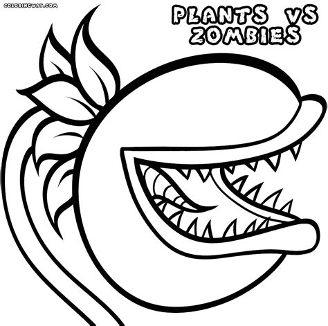 plant  zombies coloring pages coloring home