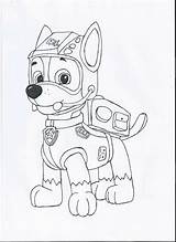 Coloring Paw Patrol Chase Pages sketch template