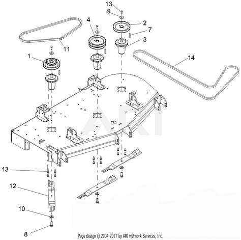 gravely    pro turn  efi parts diagram  deck belts blades  spindles