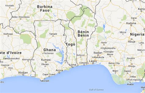 ﻿mapa De Togo﻿ Donde Está Queda País Encuentra