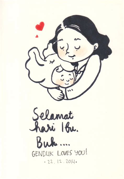 Happy Indonesian Mother S Day Dailydoodle Sandalmerah Doodles Art