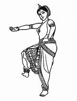 Coloring Dancing Pages Coloriage Dance Indienne Danse India Inde Activite Bollywood Une Popular Gif Books Indian sketch template