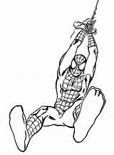 Spiderman Pages Coloriage Aranha Superheroes Colorier sketch template