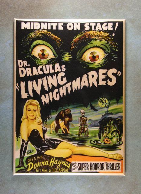 Vintage Poster Fridge Magnet 2 1 2 X 3 1 2 Dr Draculas