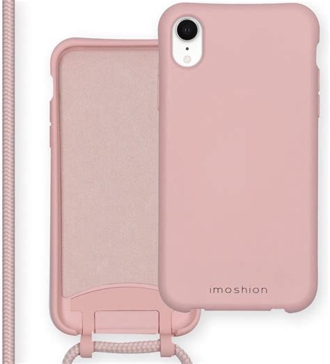 imoshion color backcover met afneembaar koord iphone xr hoesje roze bolcom