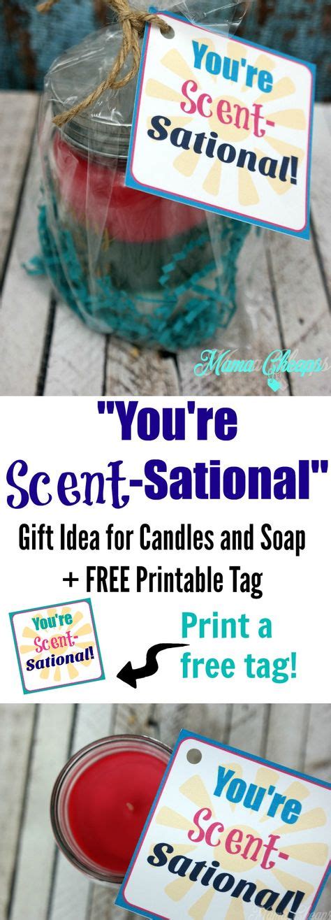 youre scent sational candle gift idea  printable tag