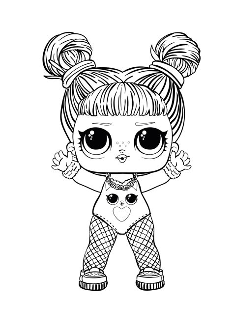 drawing omg fashion lol omg doll coloring pages png  cat
