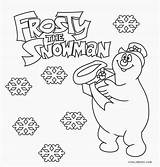 Snowman Coloring Pages Frosty Printable Kids sketch template