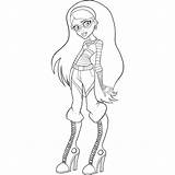 Monster High Coloring Pages Printable Kids sketch template