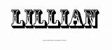Lillian Name Tattoo Designs sketch template