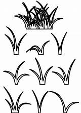 Grass Clip Clipart Line Coloring Drawing Blades Outline Colouring Svg Vector Book Sugarcane Grasses Transparent Small Patch Drawings Para Colorear sketch template