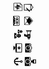 Icons Coloring sketch template