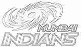 Mumbai Indians Logo Coloring Cricket Pages Print Coloringkids sketch template