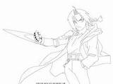 Elric Edward Pages Coloring Getcolorings Chibi Mini sketch template