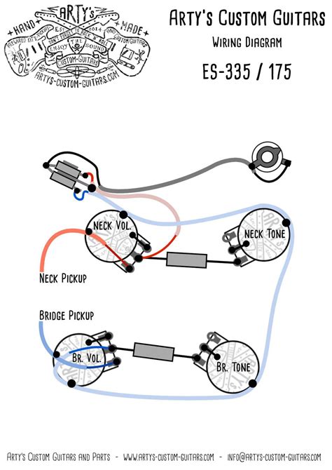 artys custom guitars wiring diagram plan es  es  assembly es  wiring diagram