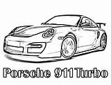 Coloring Porsche Pages 911 Turbo Print Library Clipart Coloringhome sketch template